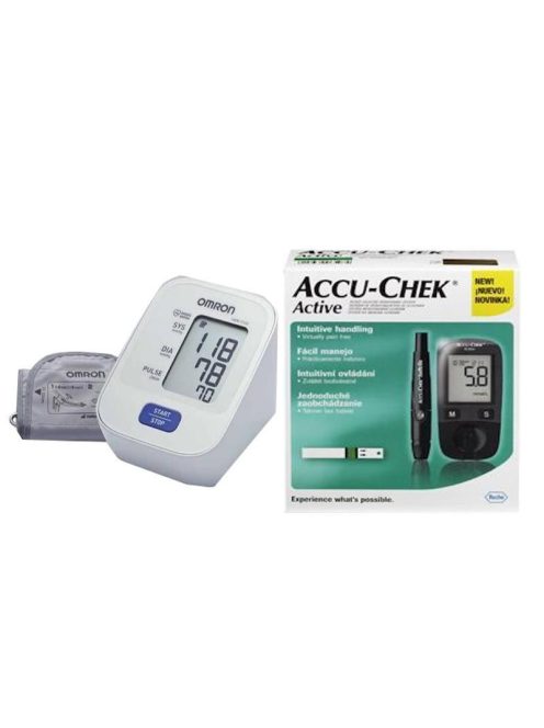 Omron M2 + Accu Check vércukormérő