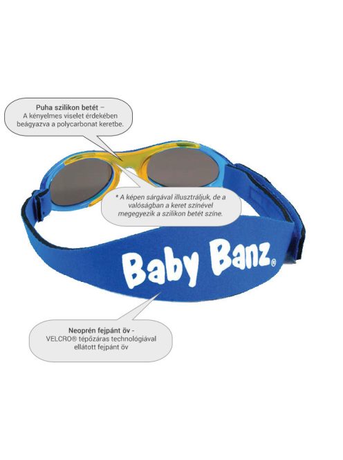 Baby,-Kidz Banz gyermek napszemüveg (RÓZSASZÍN)