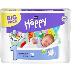 Bella Happy NewBorn ujszülött pelenka 2-5kg - 78 db