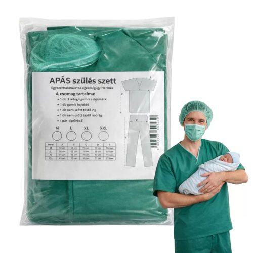 Apás szülés/látogatói szett 2 méretben 