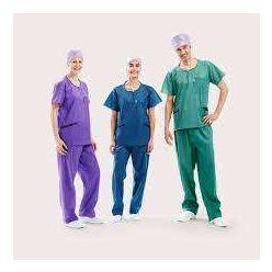 Zsilipruha L -es kötős nadrág V nyakú felső 50gr kék