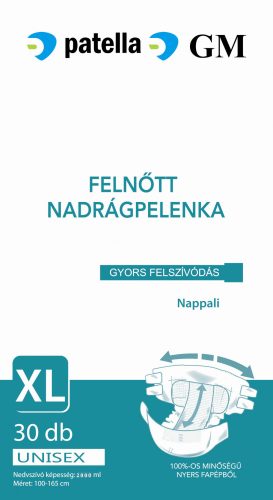 GM Nadrágpelenka nappali XL 2270 ml - 30db