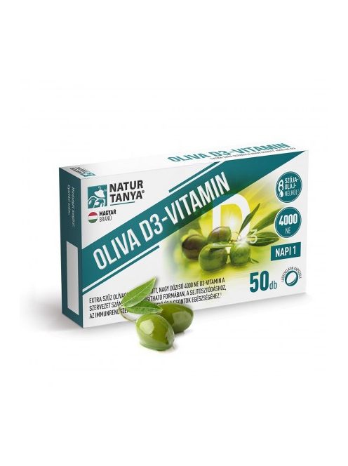 Natur Tanya OLIVA D3-vitamin - 4000 NE Quali-D aktív D3-vitamin - 50 db 