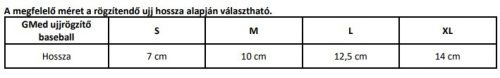 GMed baseball ujjrögzítő