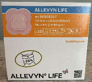 Allevyn life speciális szilikon habkötszer 21x21 cm 1 db