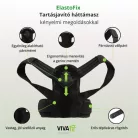 ElastoFix tartásjavító háttámasz merevítéssel és elasztikus pántrendszerrel 