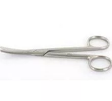Sebészeti olló 18cm hajlított/tompa/hegyes cooper