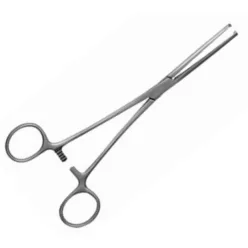Érfogó egenes (kocher) 16cm horgas végű