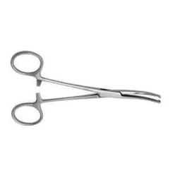Érfogó hajlított (kocher) 16cm horgas végű 