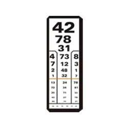 Látásvizsgáló papírmasé