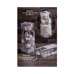 Naturtex szürke plüss pléd