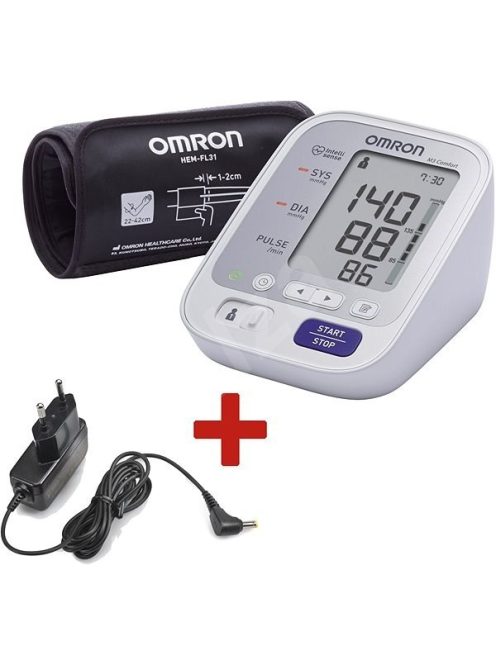Omron M3 Comfort Intellisense vérnyomásmérő + adapter