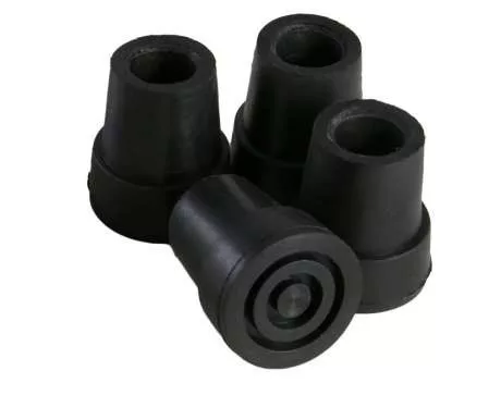 Mankógumi fekete fémbetéttel 22mm (könyök és hónalj mankóhoz)