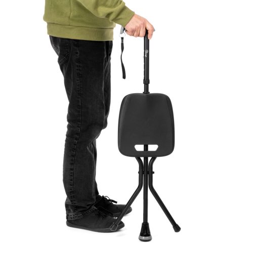 Állítható alumínium járóbot üléssel 159kg-ig 