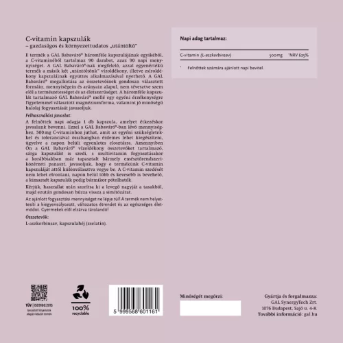 GAL Babaváró® – Negyedéves kiszerelés