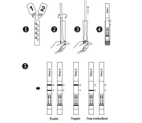 Acro Streptococcus A gyors tesztcsík 