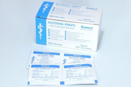Romed alkoholos fertőtlenítő lapkák 100 db