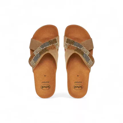 Scholl La Serena Strap papucs homok