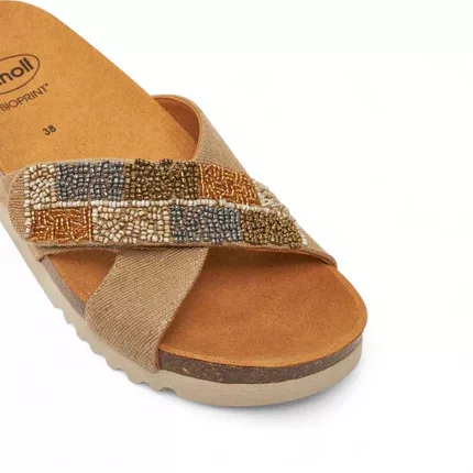Scholl La Serena Strap papucs homok
