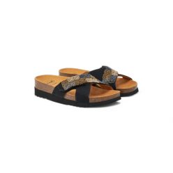 Scholl La Serena Strap papucs fekete