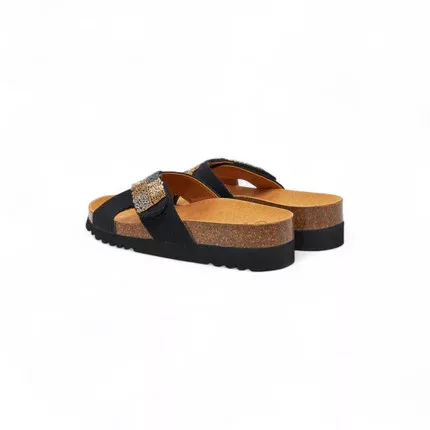 Scholl La Serena Strap papucs fekete