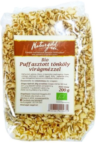 Bio puffasztott tönköly virágmézzel 200g