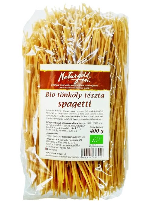 Bio tönköly spagetti tészta 400g