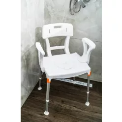   KING Szoba WC és zuhanyszék 3in1 háttámlával és karfával