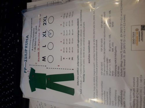 Zsilipruha M -es kö gtős nadrág V nyakú felső 50gr fehér 