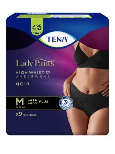 TENA Lady Pants Plus Noir Fekete színű M - 9 db