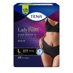 TENA Lady Pants Plus Noir Fekete színű L - 8 db