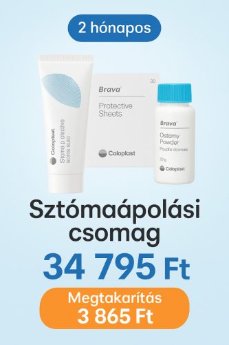Sztómaápolási csomag 2 hónapra – Coloplast Brava termékek