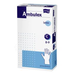 Ambulex Latex vizsgálókesztyű púderezett 100 db