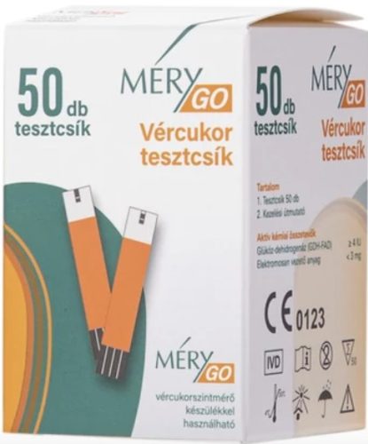 Mérygo vércukormérő tesztcsík 50 db