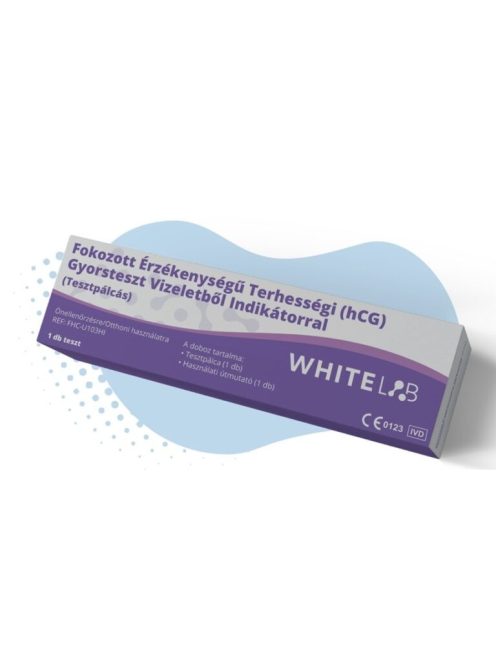 Fokozott Érzékenységű Terhességi (hCG) Gyorsteszt Vizeletből - Whitelab 1 db