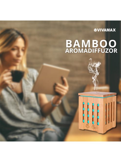 Vivamax Bamboo ultrahangos illóolaj párologtató