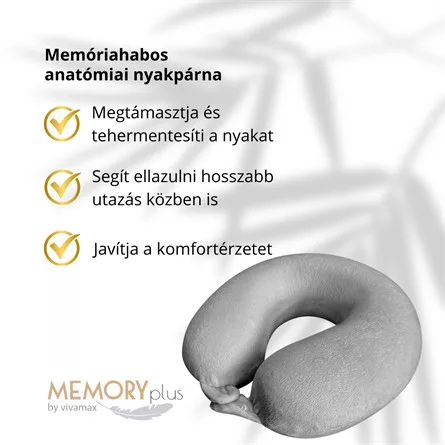 Memóriahabos nyakpárna 