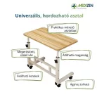 Univerzális asztal kerekekkel
