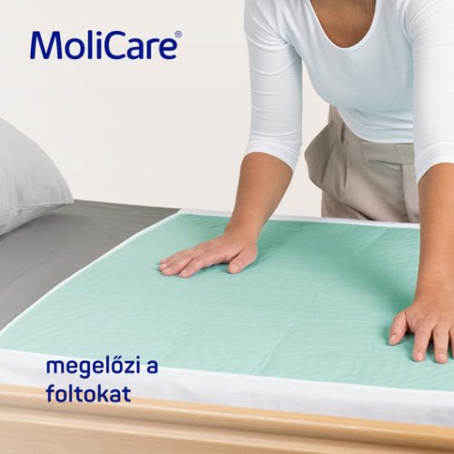 MoliCare® Premium Bed Mat Textil alátét szárnyas 7 csepp (75x85 cm, szárnyakkal; 10 db)