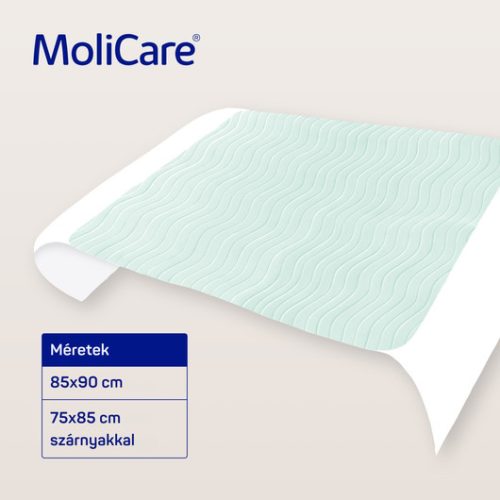 MoliCare® Premium Bed Mat Textil alátét szárnyas 7 csepp (75x85 cm, szárnyakkal; 10 db)