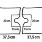 Foliodrape® Protect variálható, kétrétegű, ragasztós szélű, lyukas lepedő, (45x75 cm; 65 db)