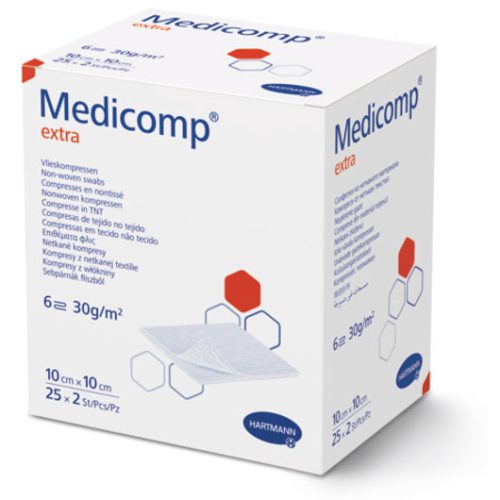 Medicomp® Extra steril 6 rétegű sebfedő (10 x 10 cm; 25 x 2 db)