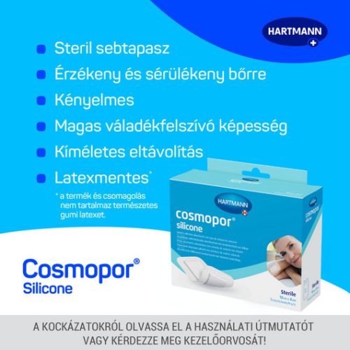 Cosmopor® silicone sebtapasz (10x8 cm; 5 db)