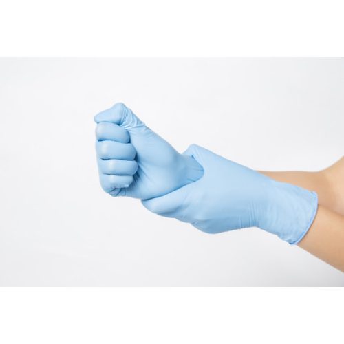 Peha-soft® Nitrile Blue vizsgálókesztyű (M; 150db)