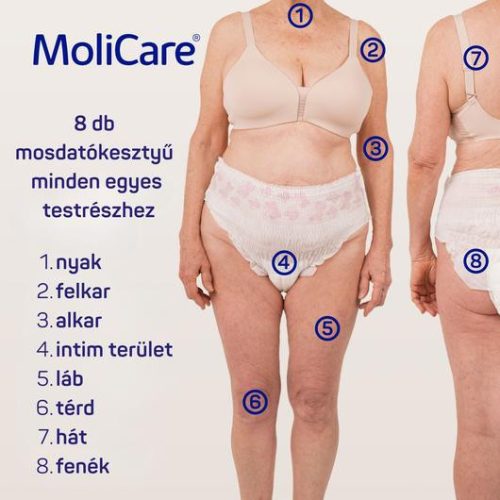 MoliCare® SKIN nedves mosdatókesztyű (8 db)