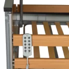 Elektromos betegápolási ágy DIAS 180 kg-ig, fa rácsozással