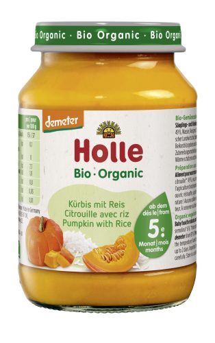 Holle bio bébiétel sütőtök-rizzsel 190 g