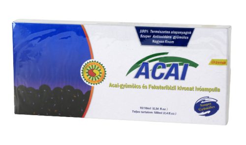 Sun Moon acai gyümölcs és feketeribizli kivonat ampulla 10x10ml 100 ml