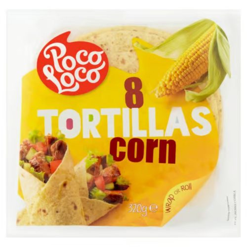 Poco Loco kukoricás lágy tortilla 320 g