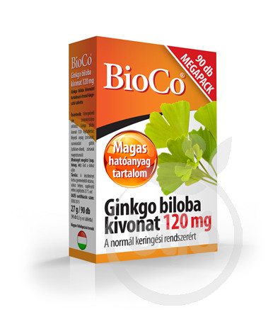 Bioco ginkgo biloba tabletta 120mg 90 db